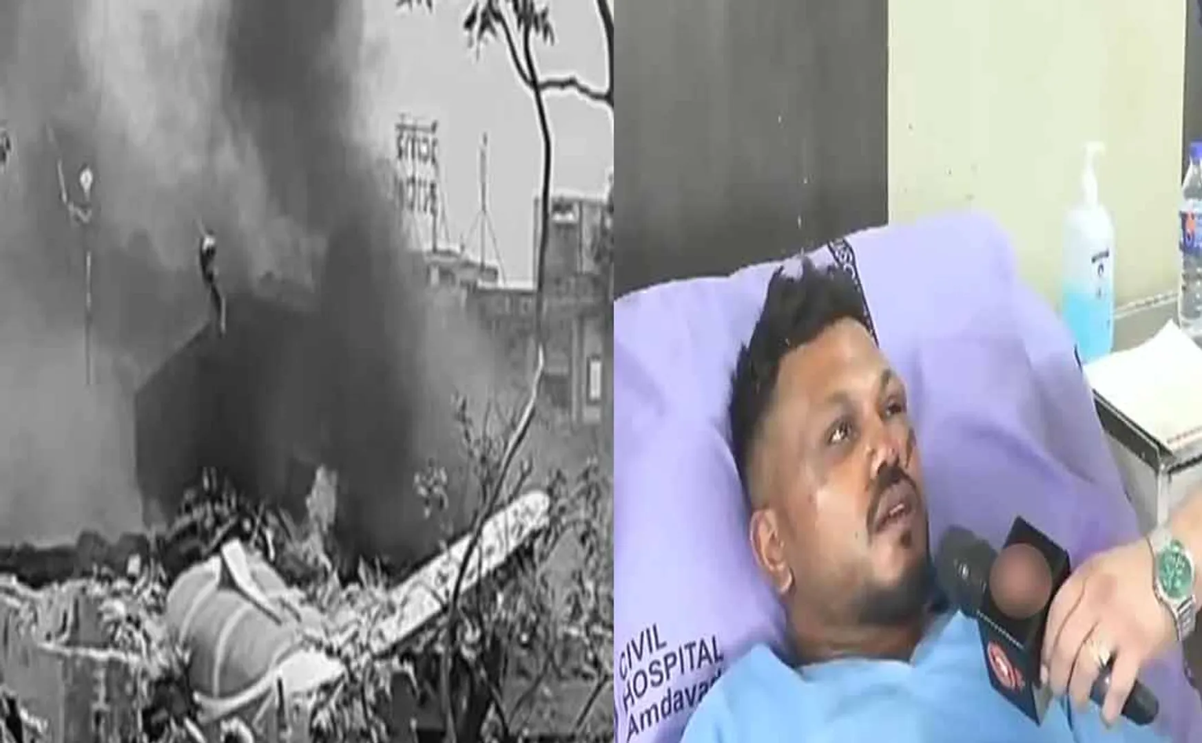 Survivor explained how to escaped from ahmedabad Plane crash