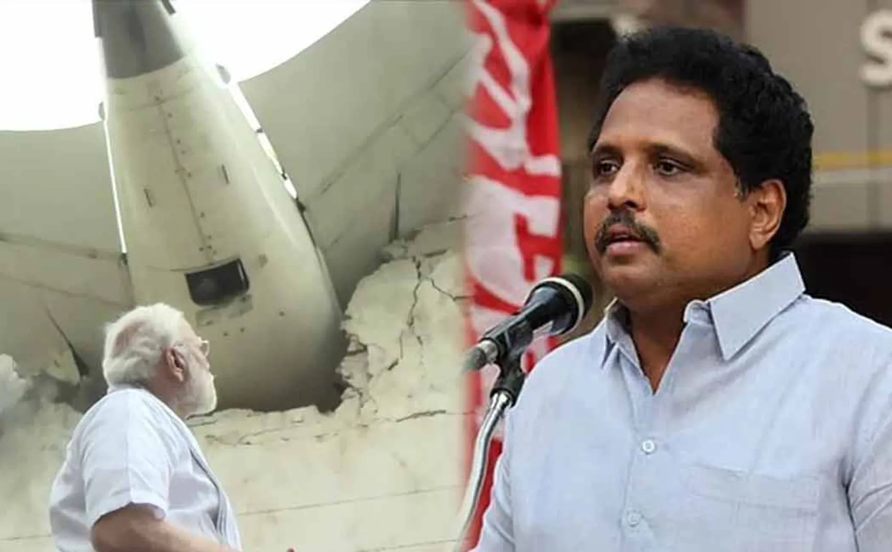 Su. Venkatesan criticizes Modi for taking low-angle photos plane crash site