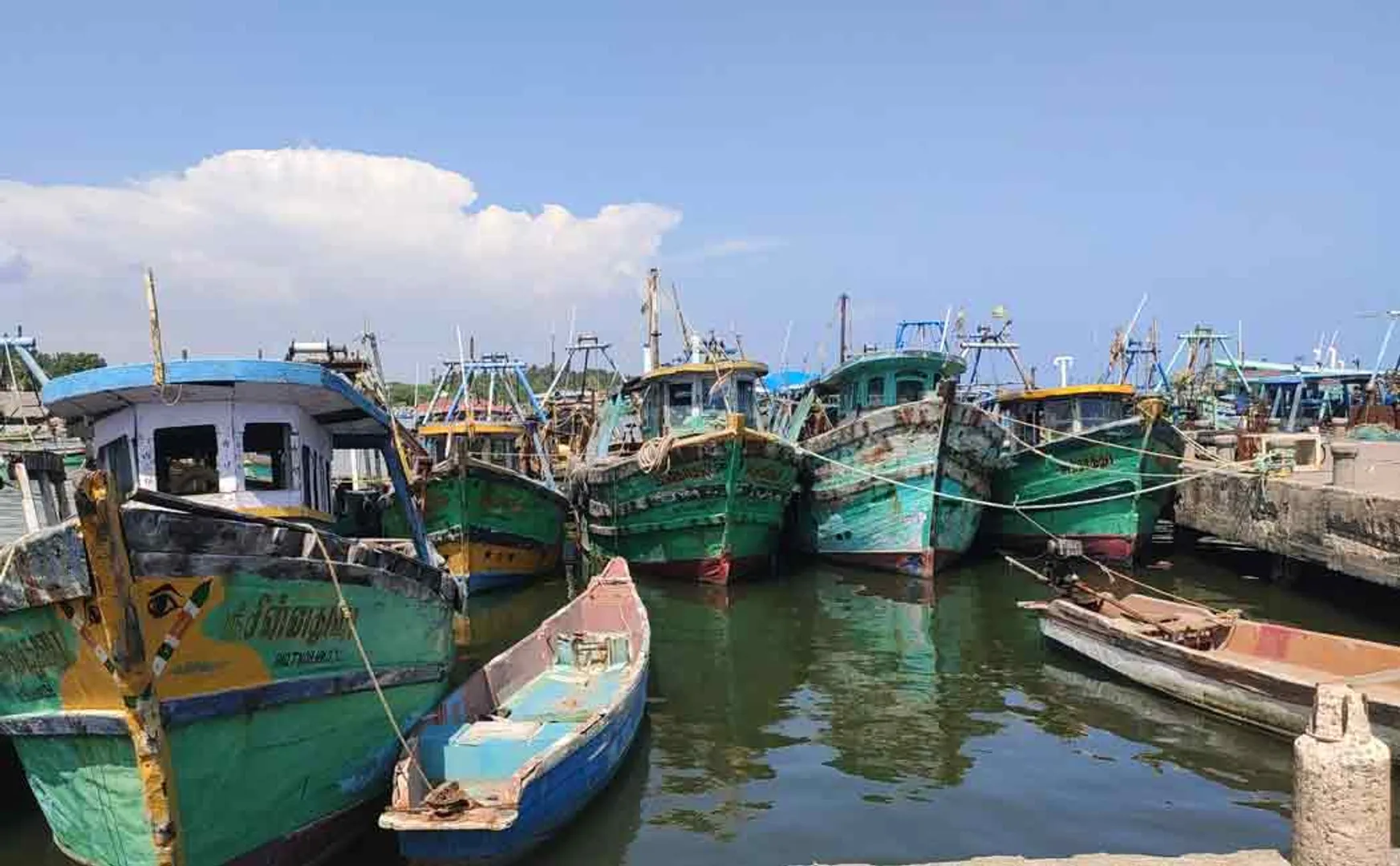 Fishermen are still prohibited from going into the sea to fish even after the ban period ends