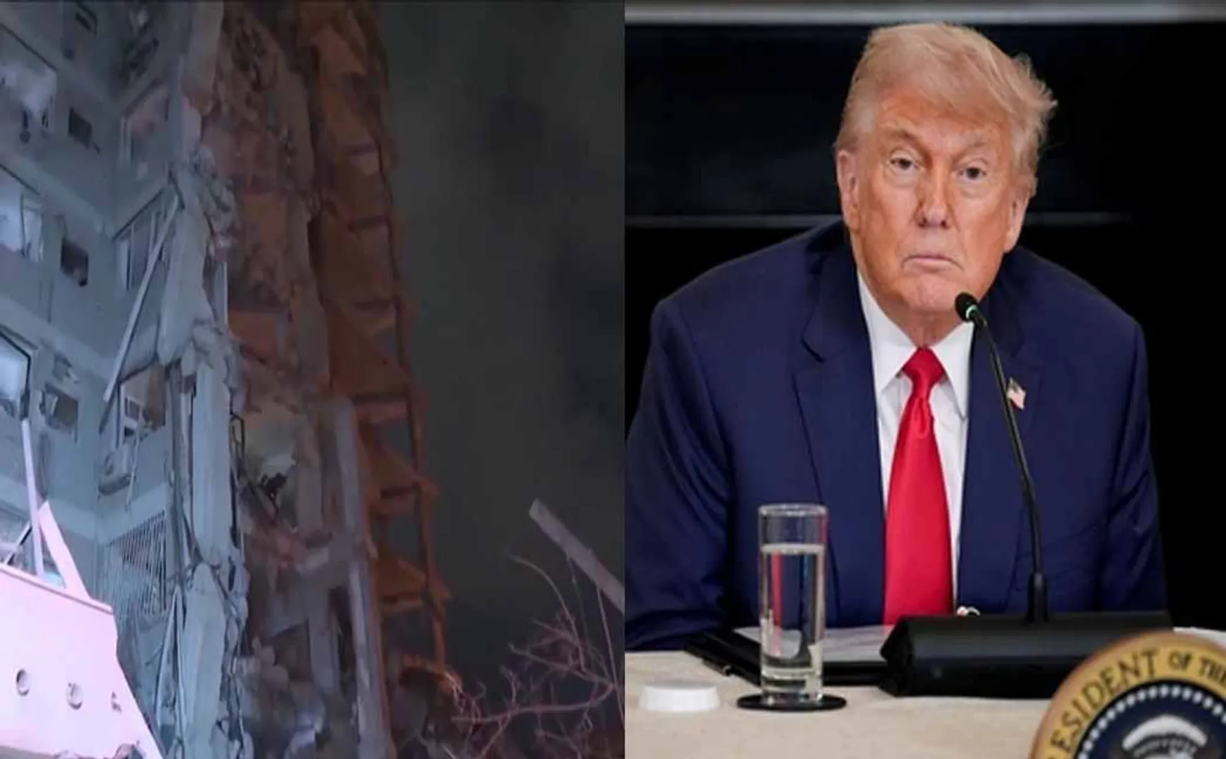 Trump warns Iran full force American forces will come down 
