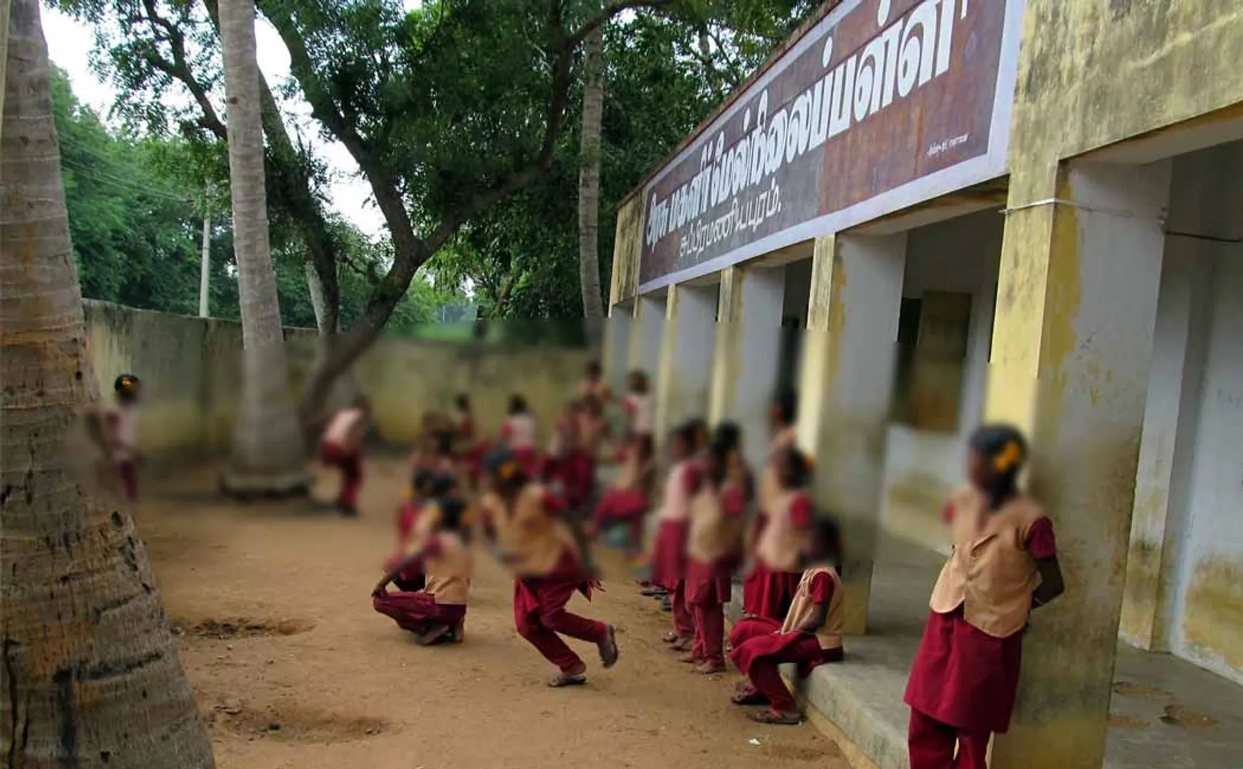 Govt school  students 100 times  for not submitting certificates