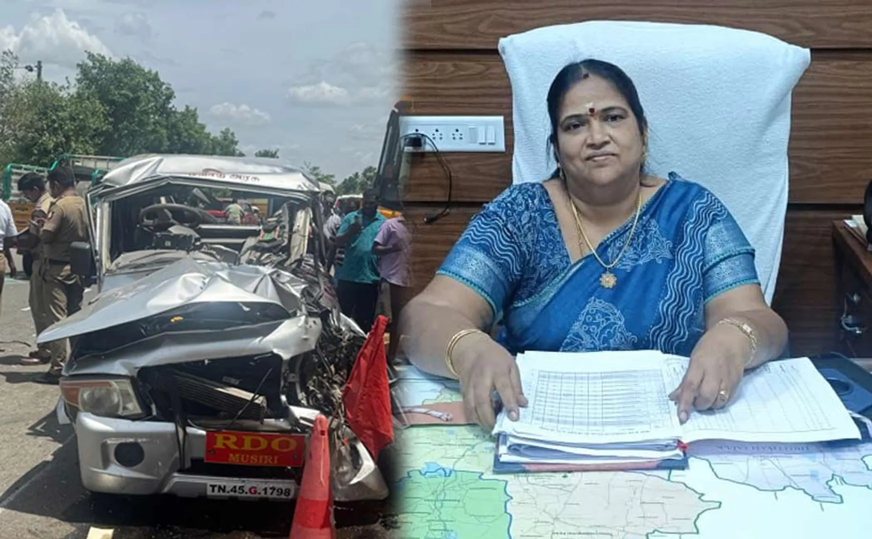 passed away Musiri Revenue Division officer road accident