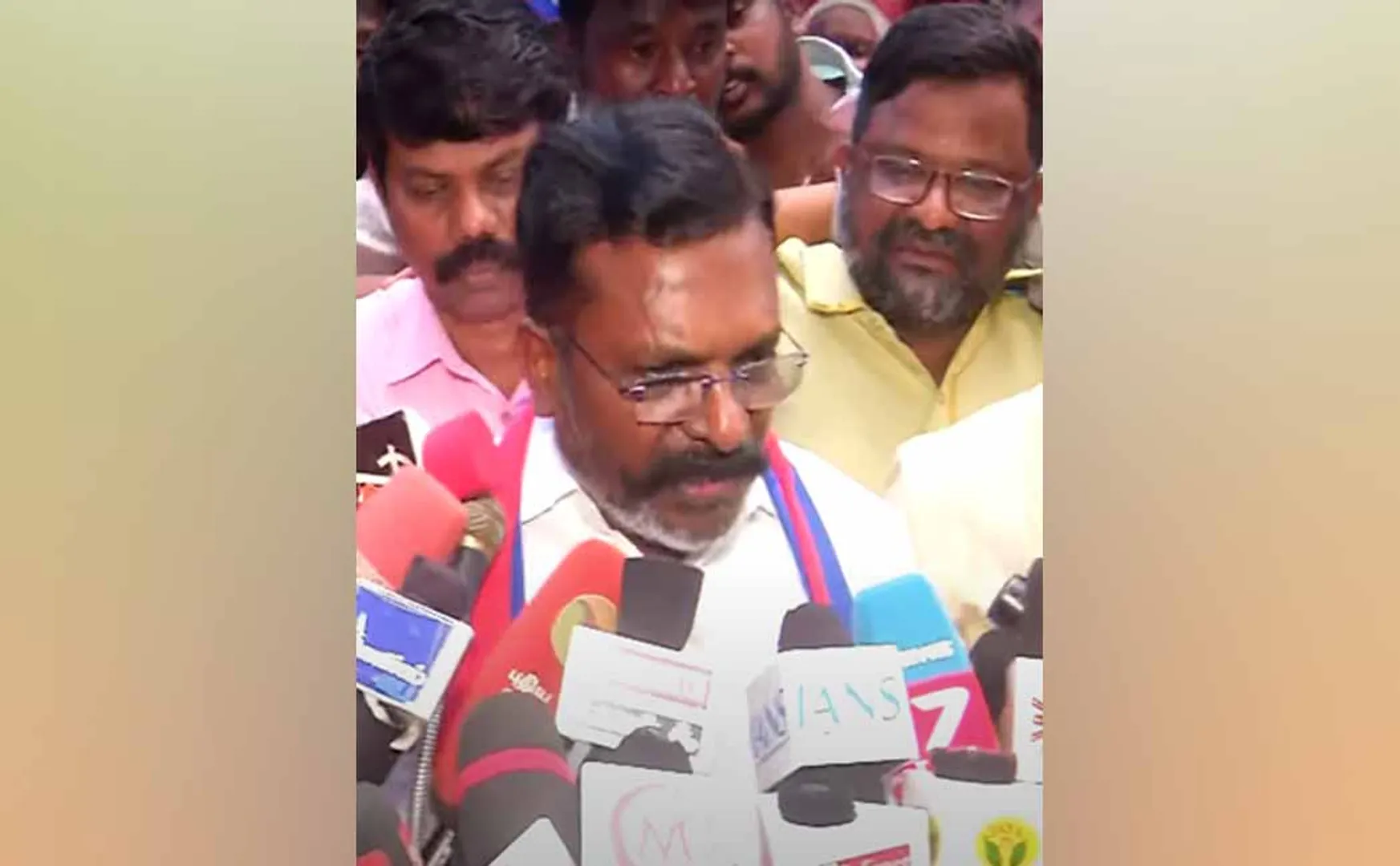  Thirumavalavan MP explains about Why did destroy the holy water on forehead