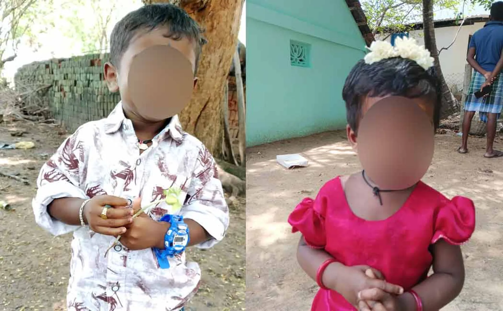 Children who were playing together Tragedy of being found in a pond