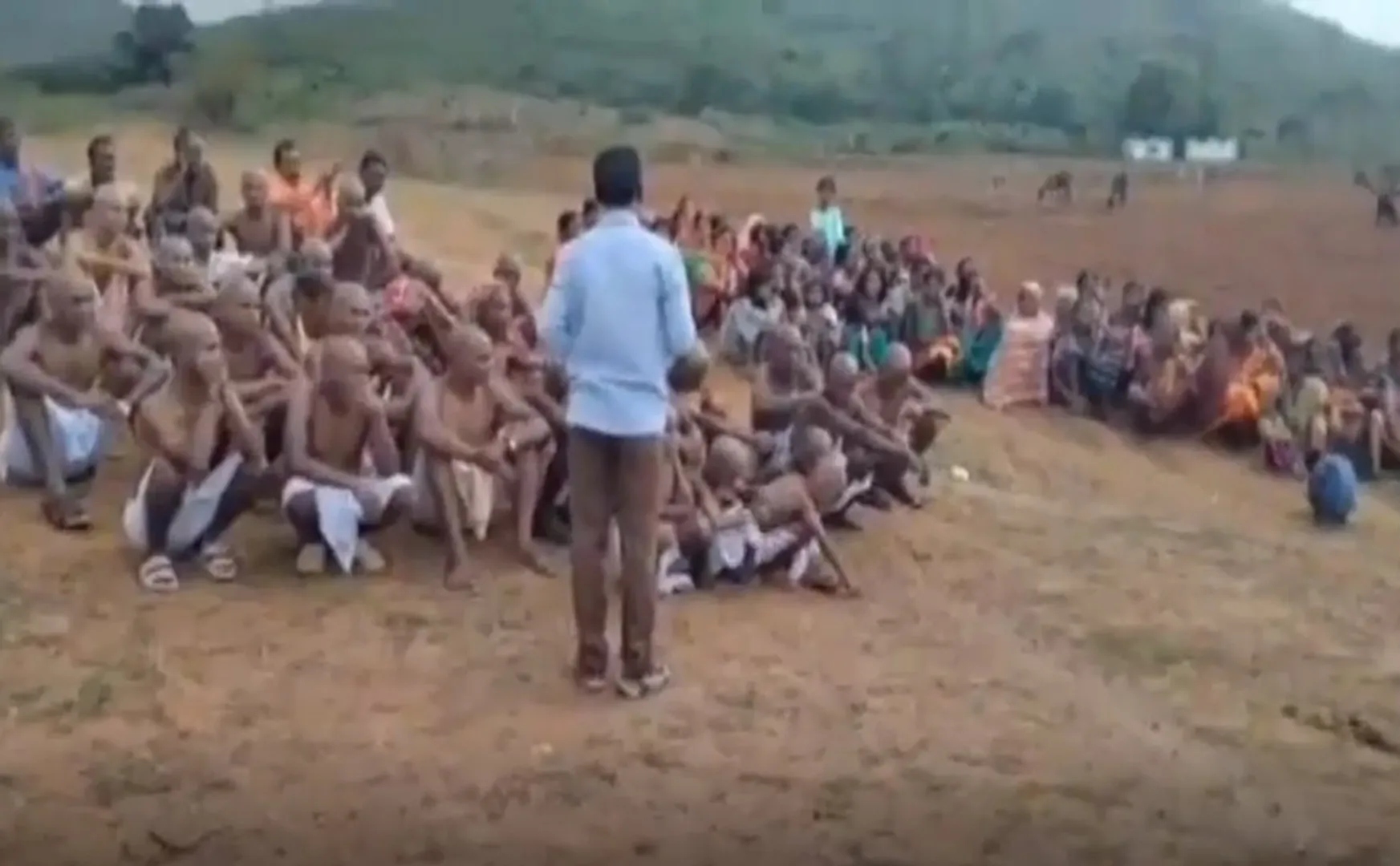 Villagers shave 40 heads of family members for marrying  intercaste caste 