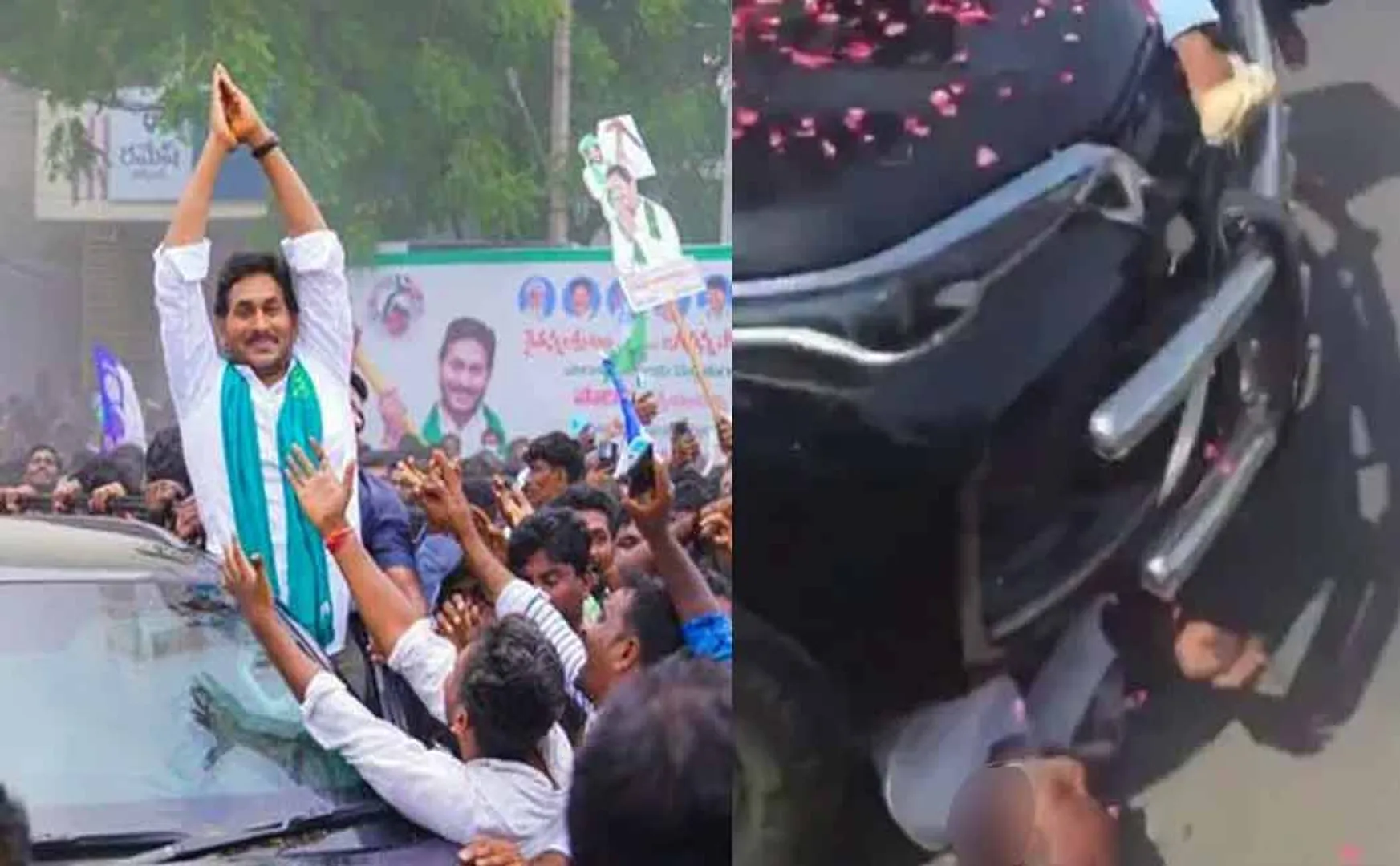 Jagan Mohan Reddy's volunteer passed away hit by car
