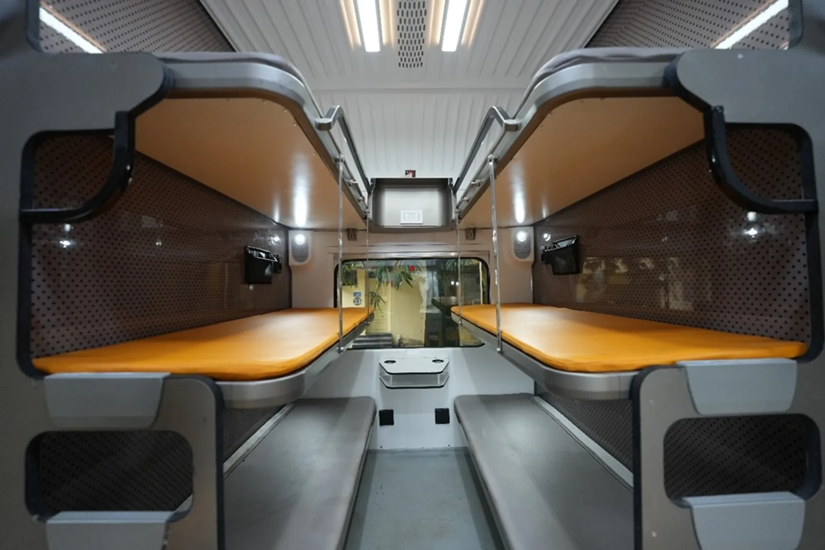 Interior of VANDE BHARAT SLEEPER TRAIN