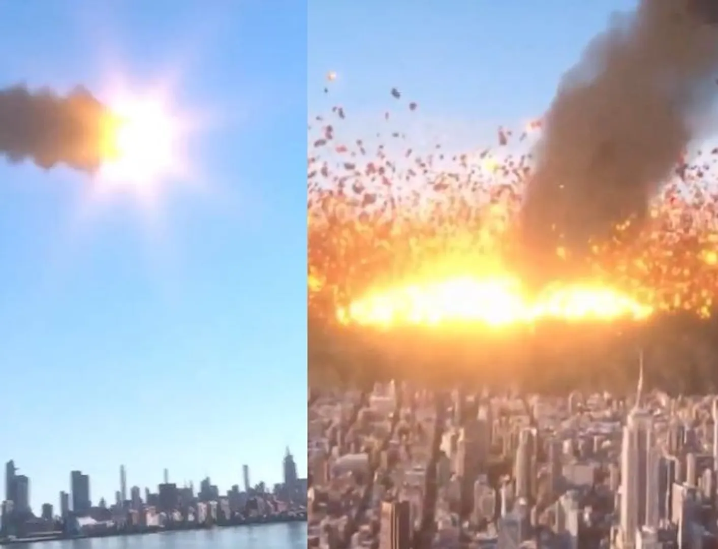 Asteroid Hitting Earth