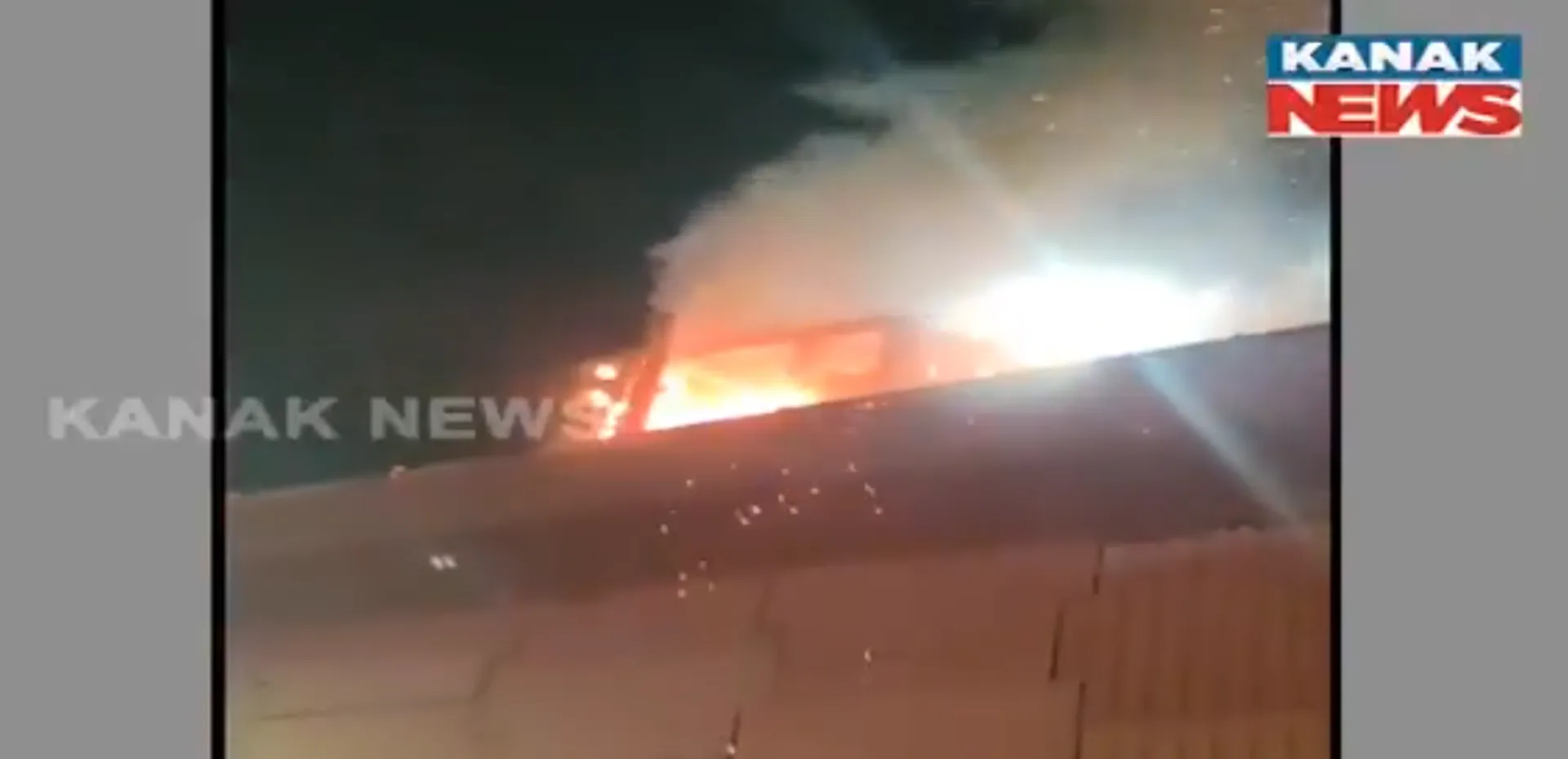Truck fire