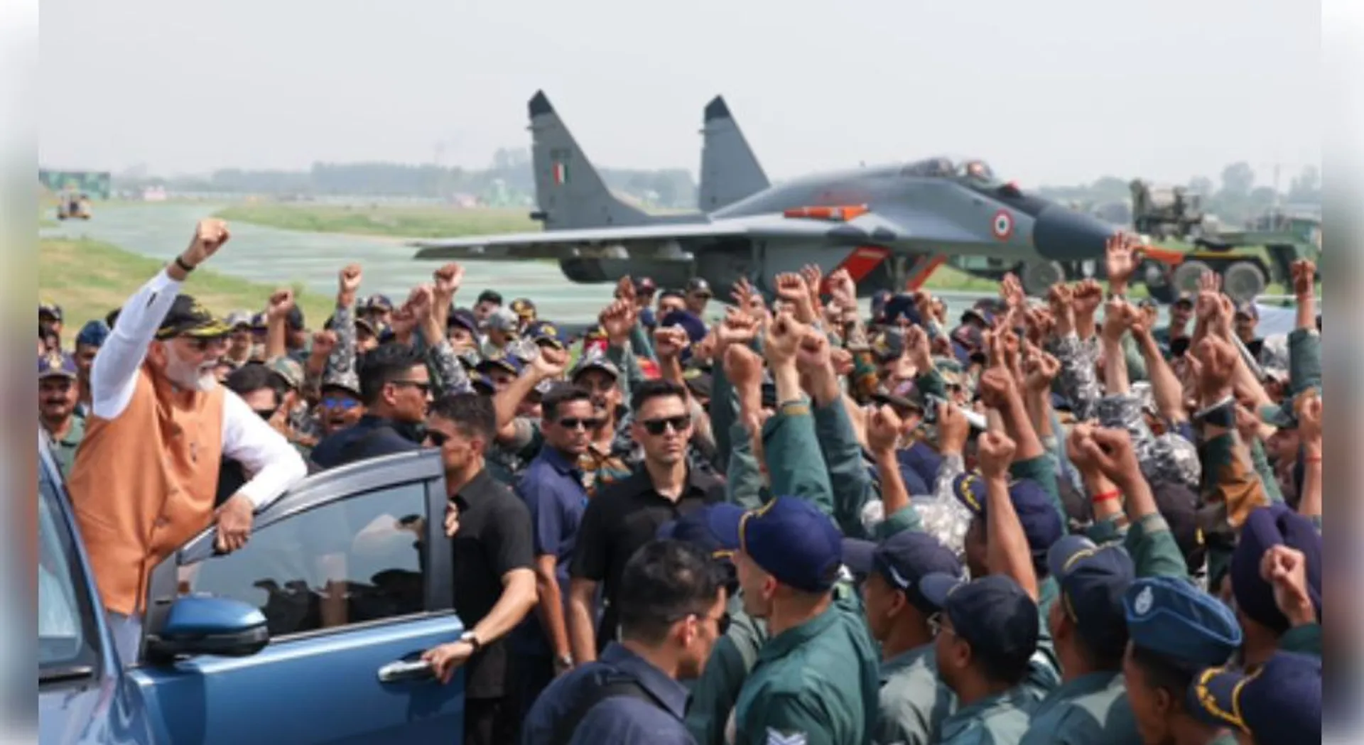 PM Modi at Adampur base