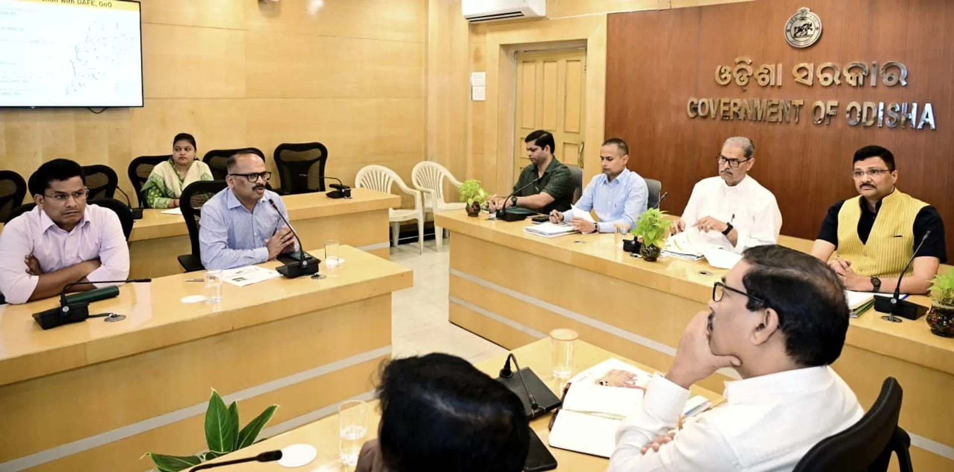 Deputy CM KV Singh Deo at a meeting