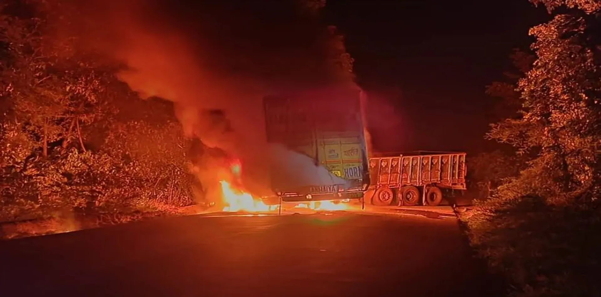 Truck mishap