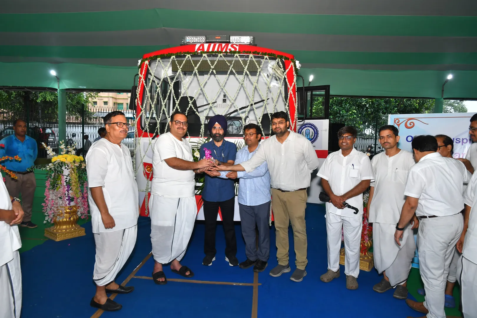 Mobile blood donation van
