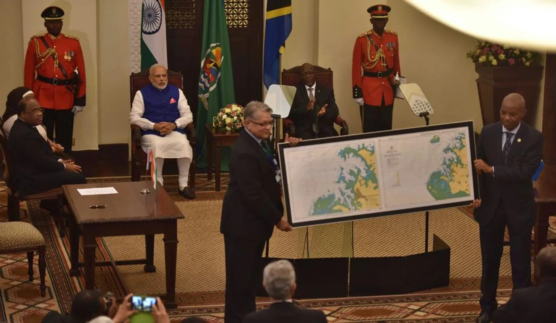 India hands over navigational chart to Tanzania