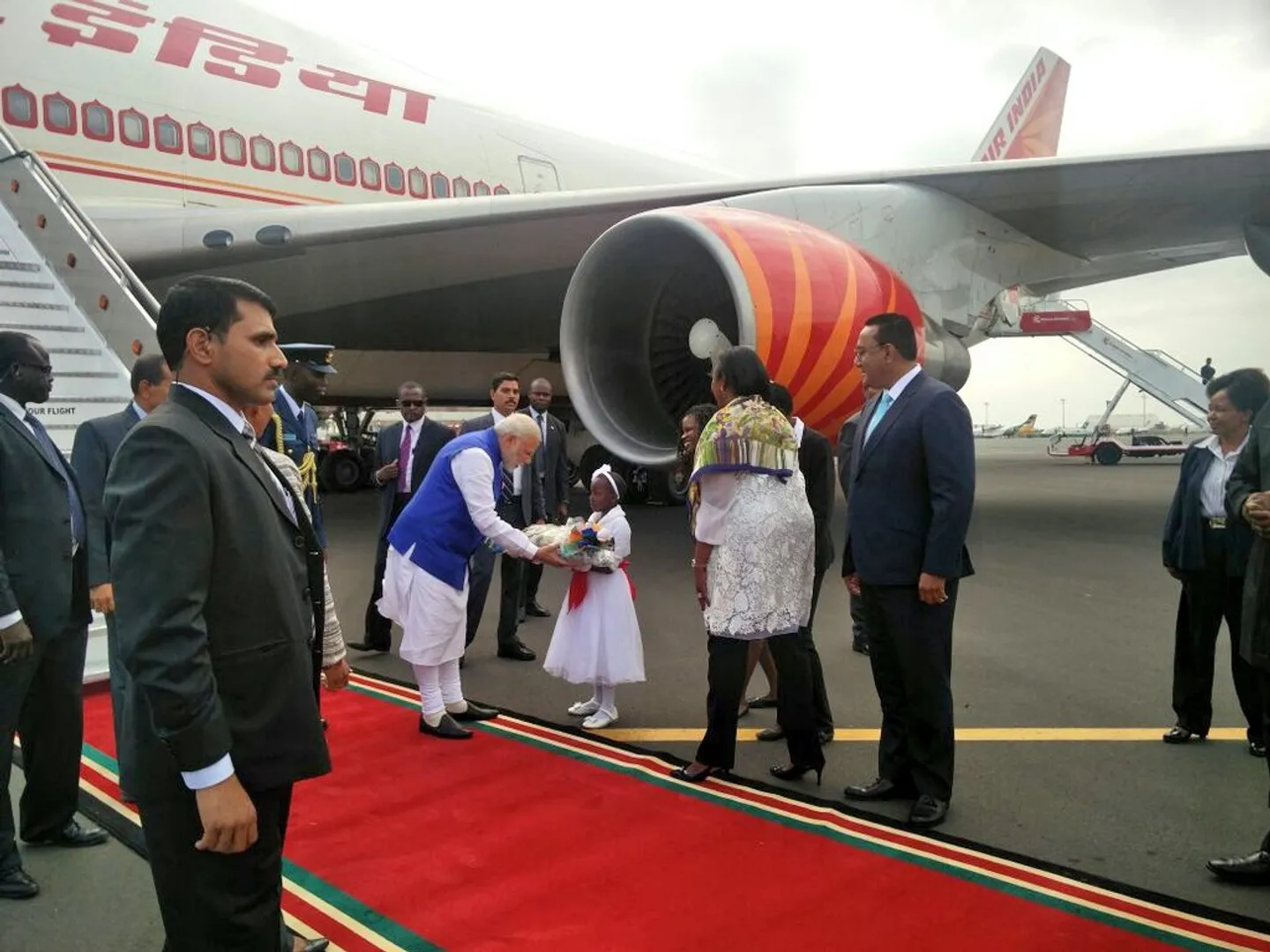 Modi arrives in Kenya