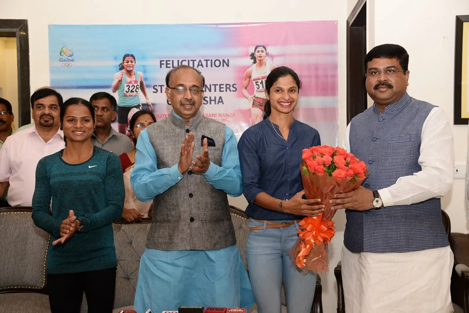 Rousing welcome for Odisha sprinter Dutee Chand
