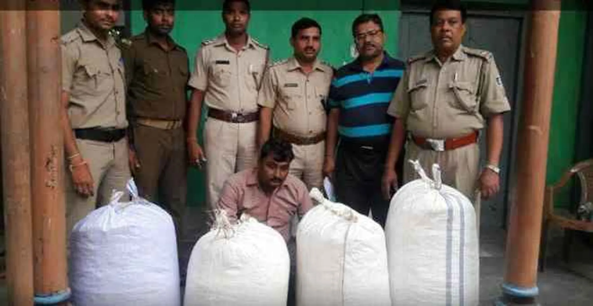 Huge cache of ganja seized, one arrested in Odisha's Bargarh