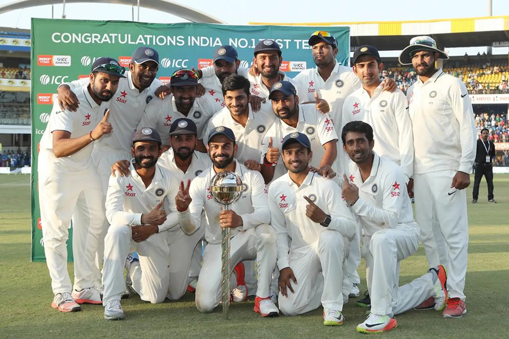 India end year as top ranked Test team