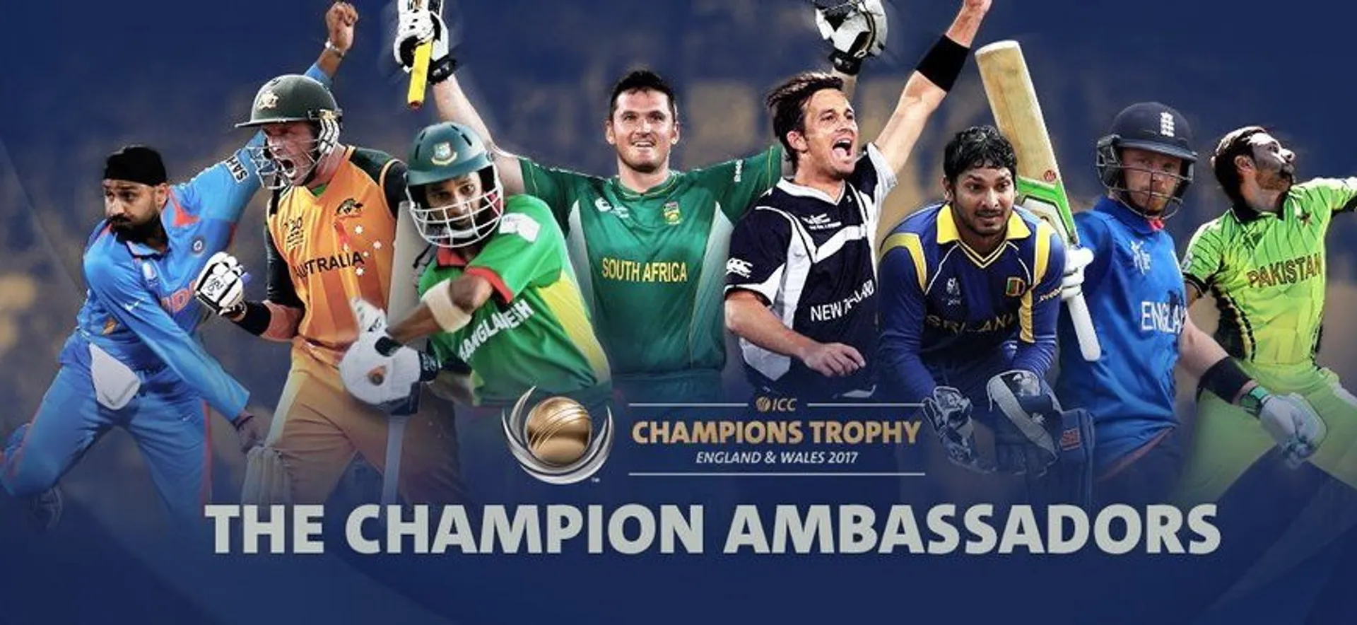 Harbhajan Singh one of the eight ICC Champions Trophy ambassadors