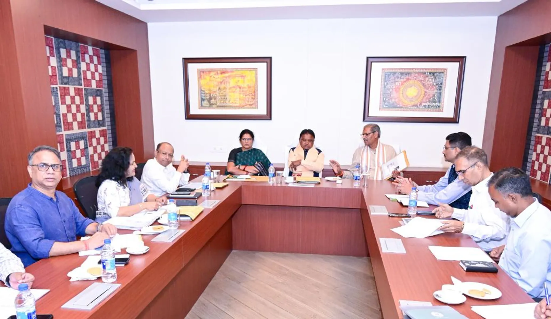 Odisha CM Mohan Majhi's first meeting with top officials on govt works
