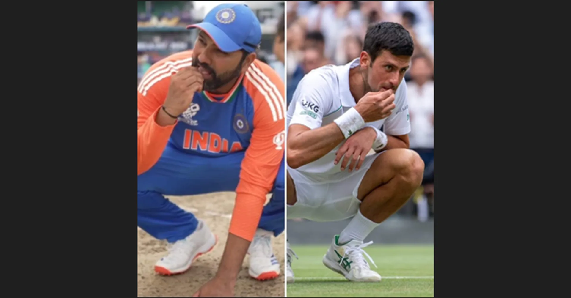 Rohit tastes Barbados pitch soil after T20 World Cup win; Wimbledon draws similarity with Djokovic
