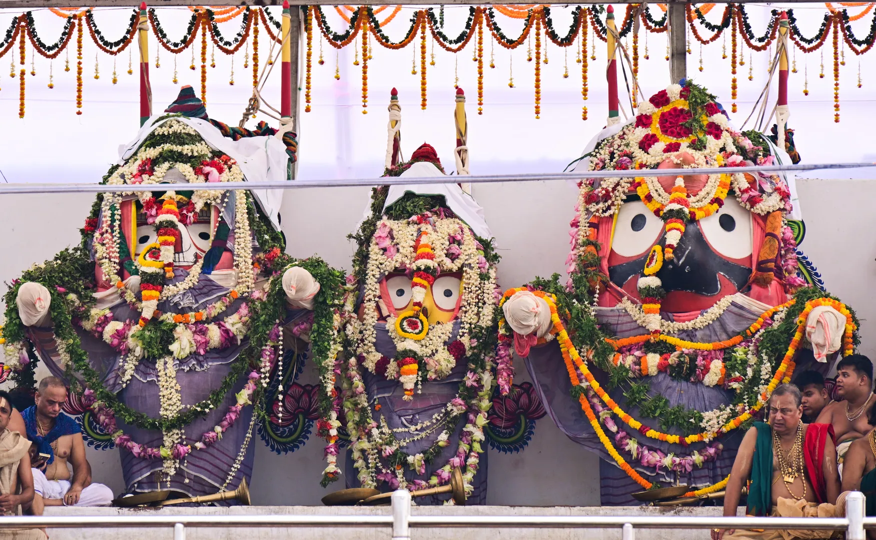In Pics: Lord Jagannath placed on Snana Mandap for holy bathing