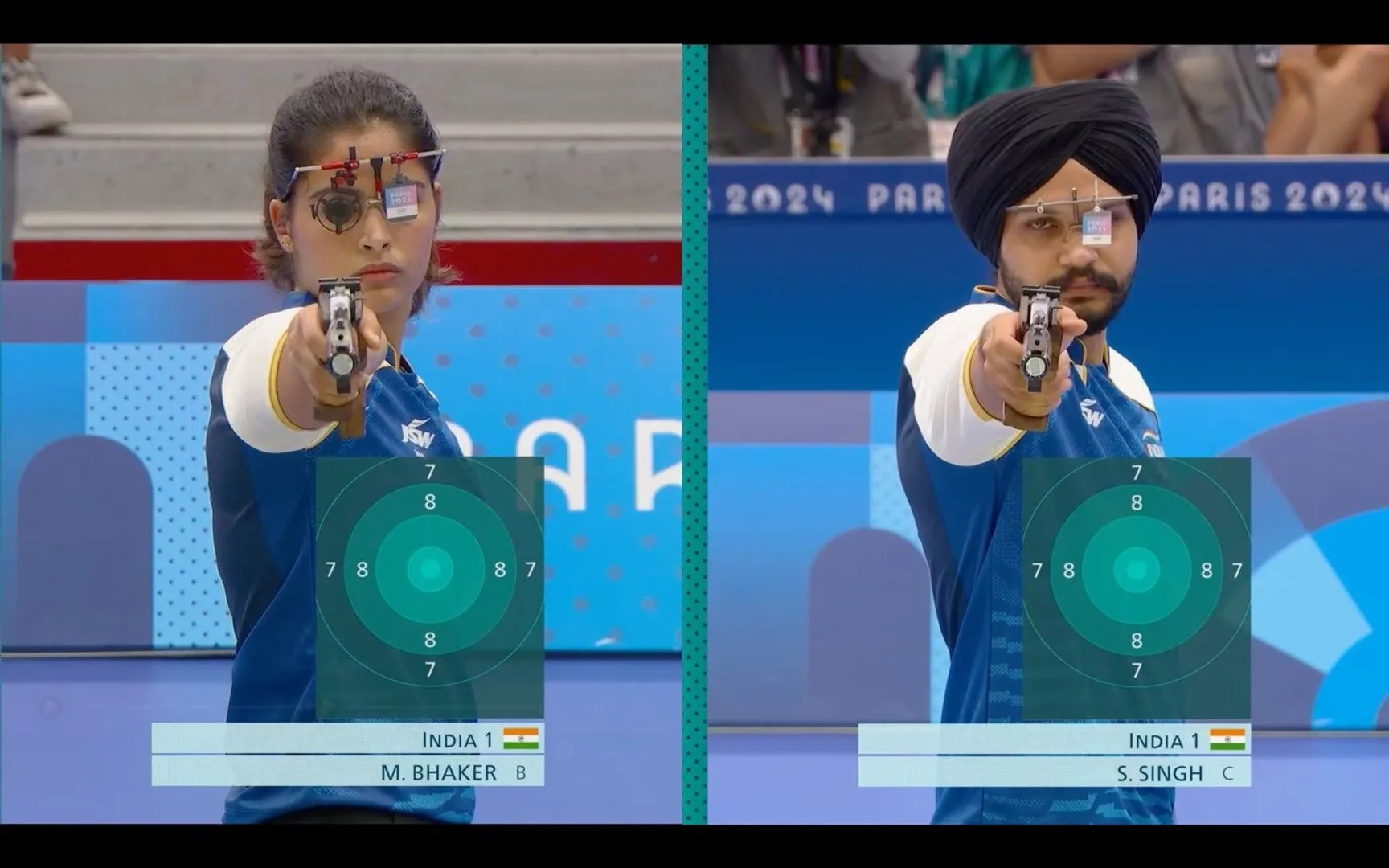 Paris Olympics: Manu Bhaker and Sarabjot Singh clinch bronze in 10m Air Pistol Mixed Team event
