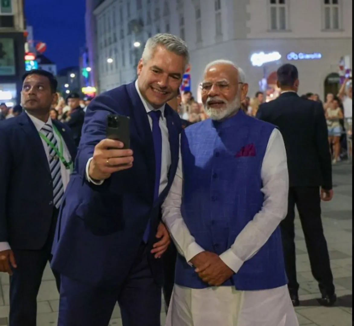 'Welcome to Vienna!': Austrian chancellor hosts PM Modi for private engagement