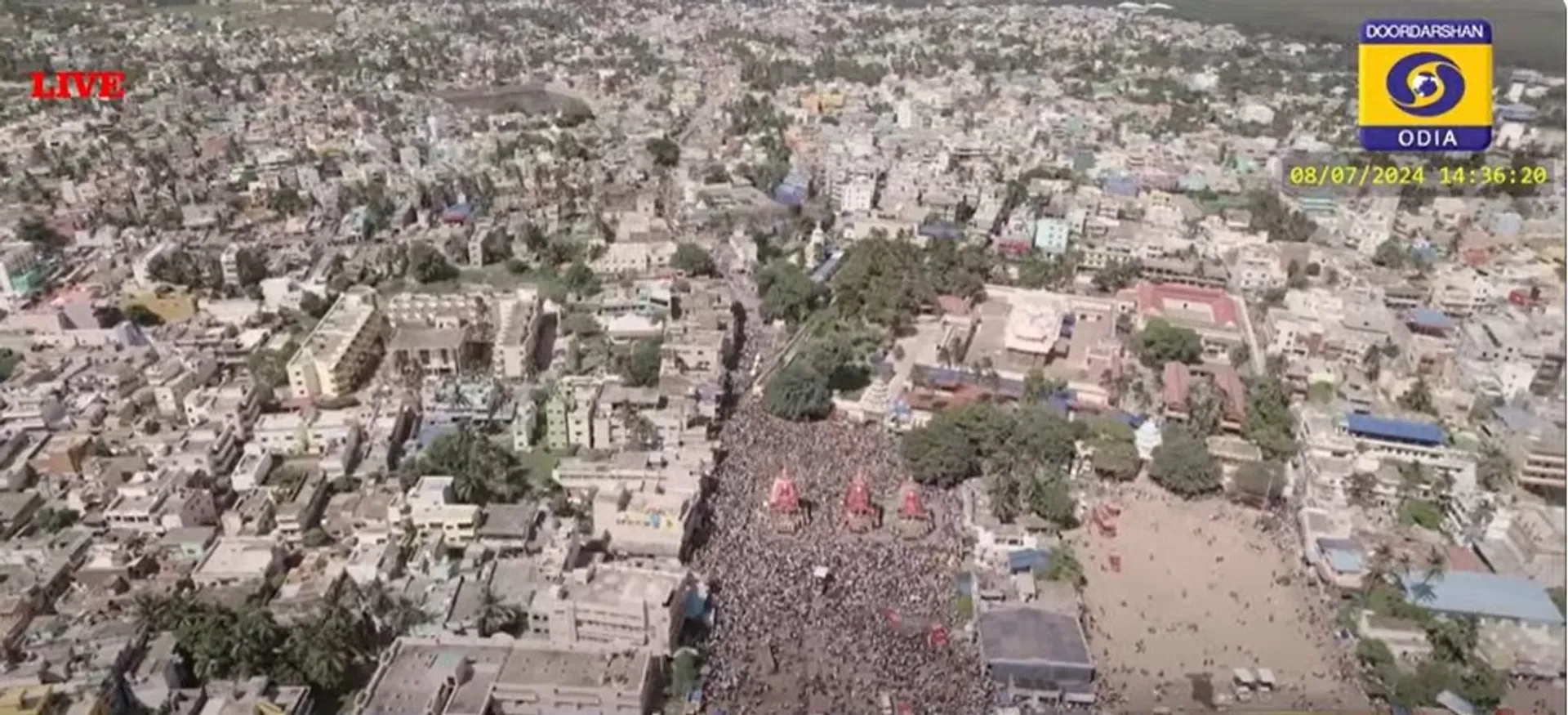 Ratha Jatra: 'Divine' chariots carrying Lord Jagannath and Holy Siblings reach Puri Gundicha Temple