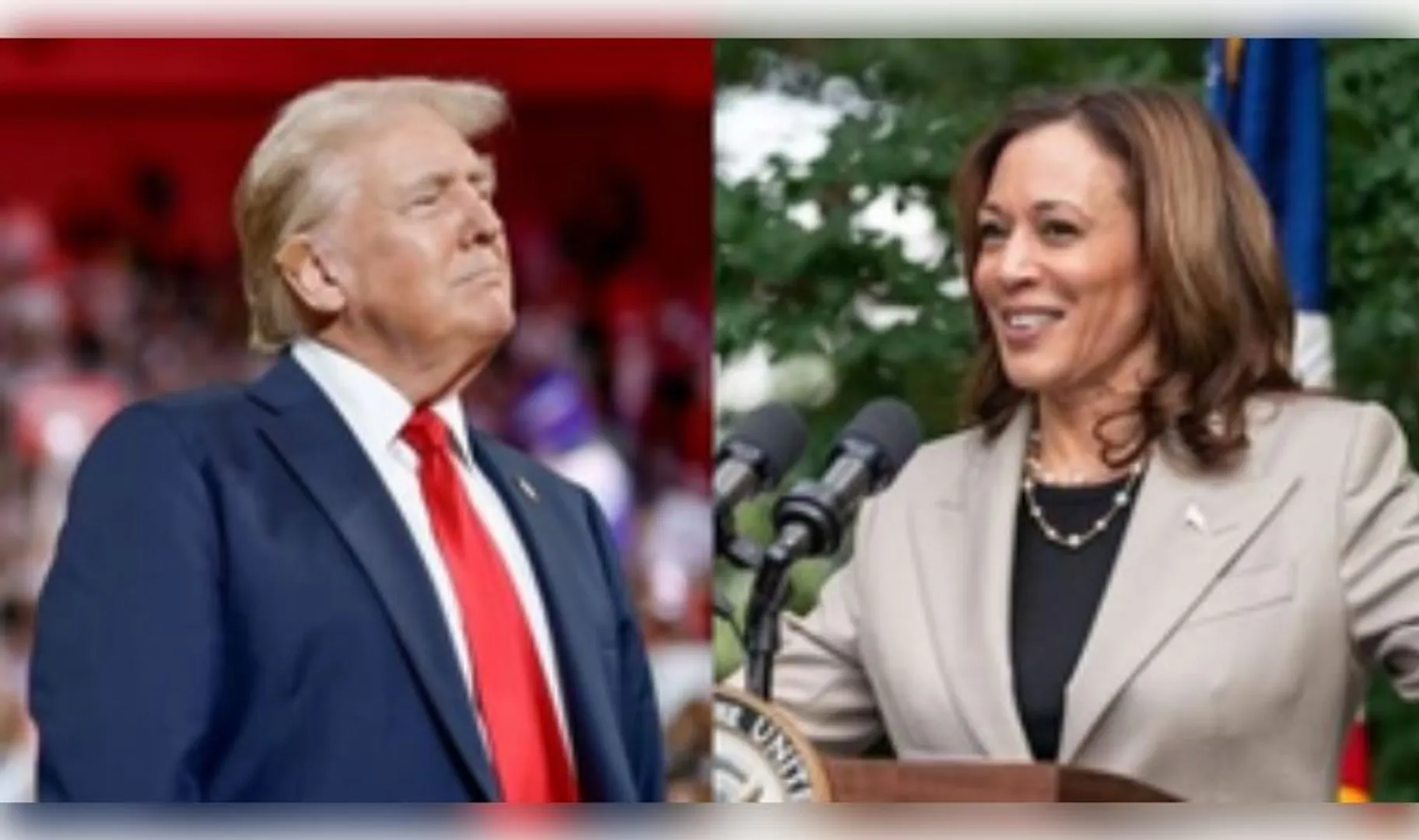 Donald Trump says he is 'much better looking' than Kamala Harris