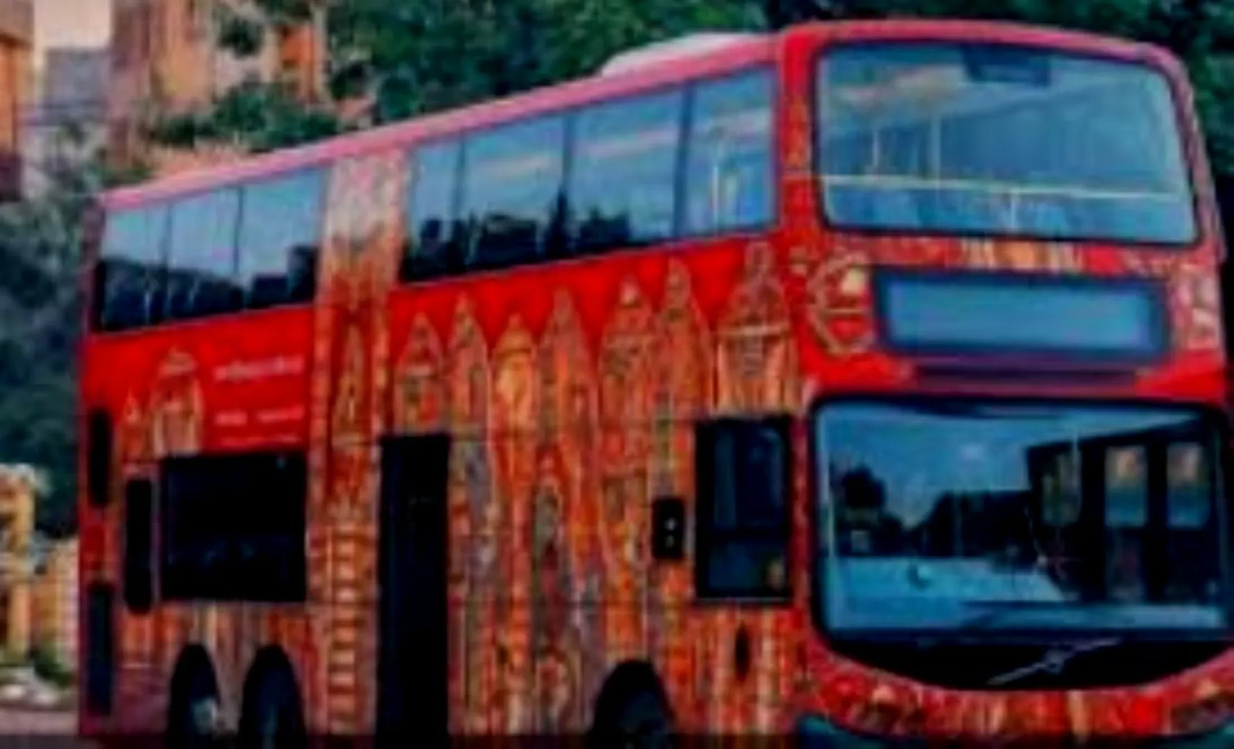 Electric double decker bus
