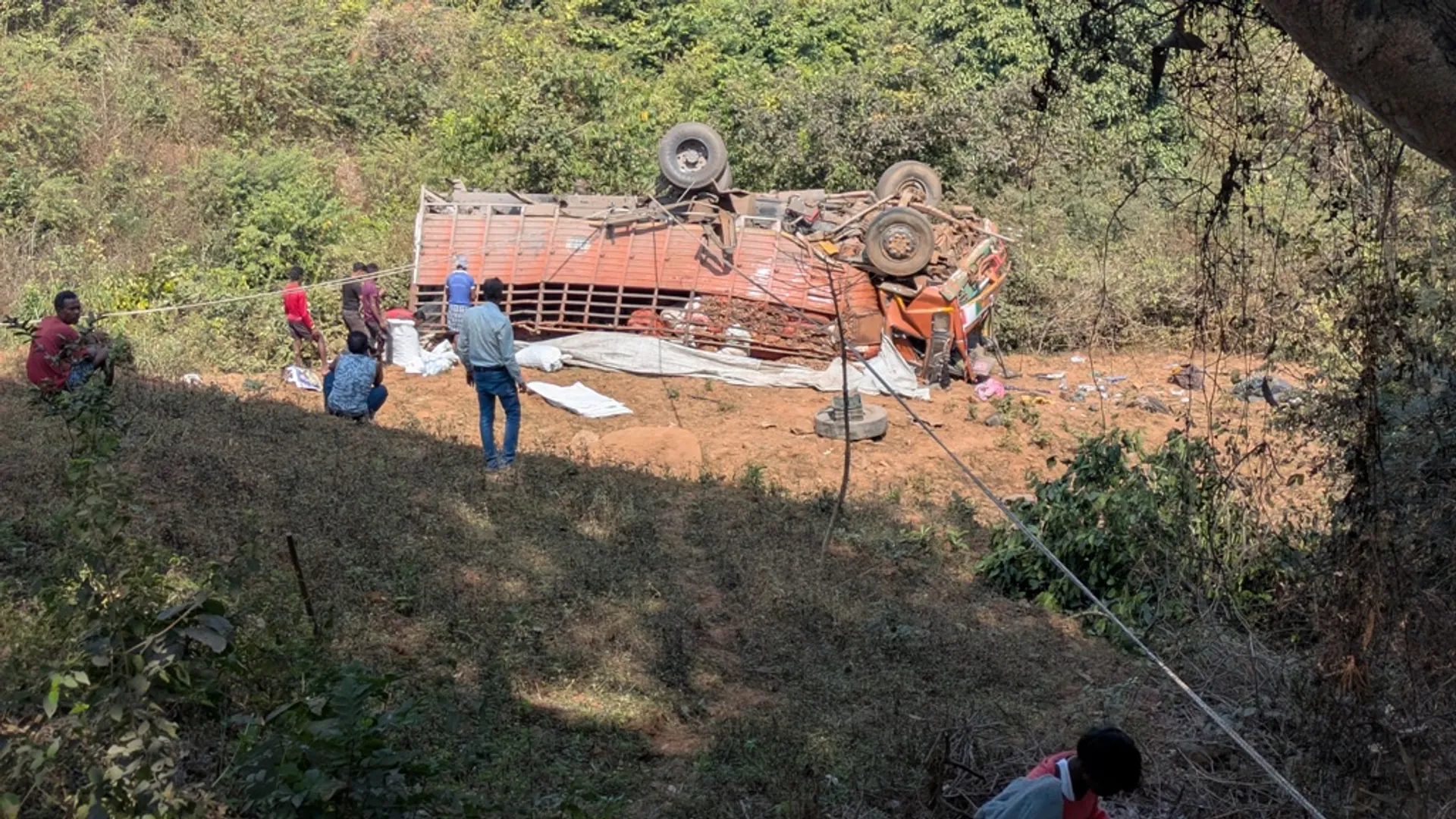 van accident