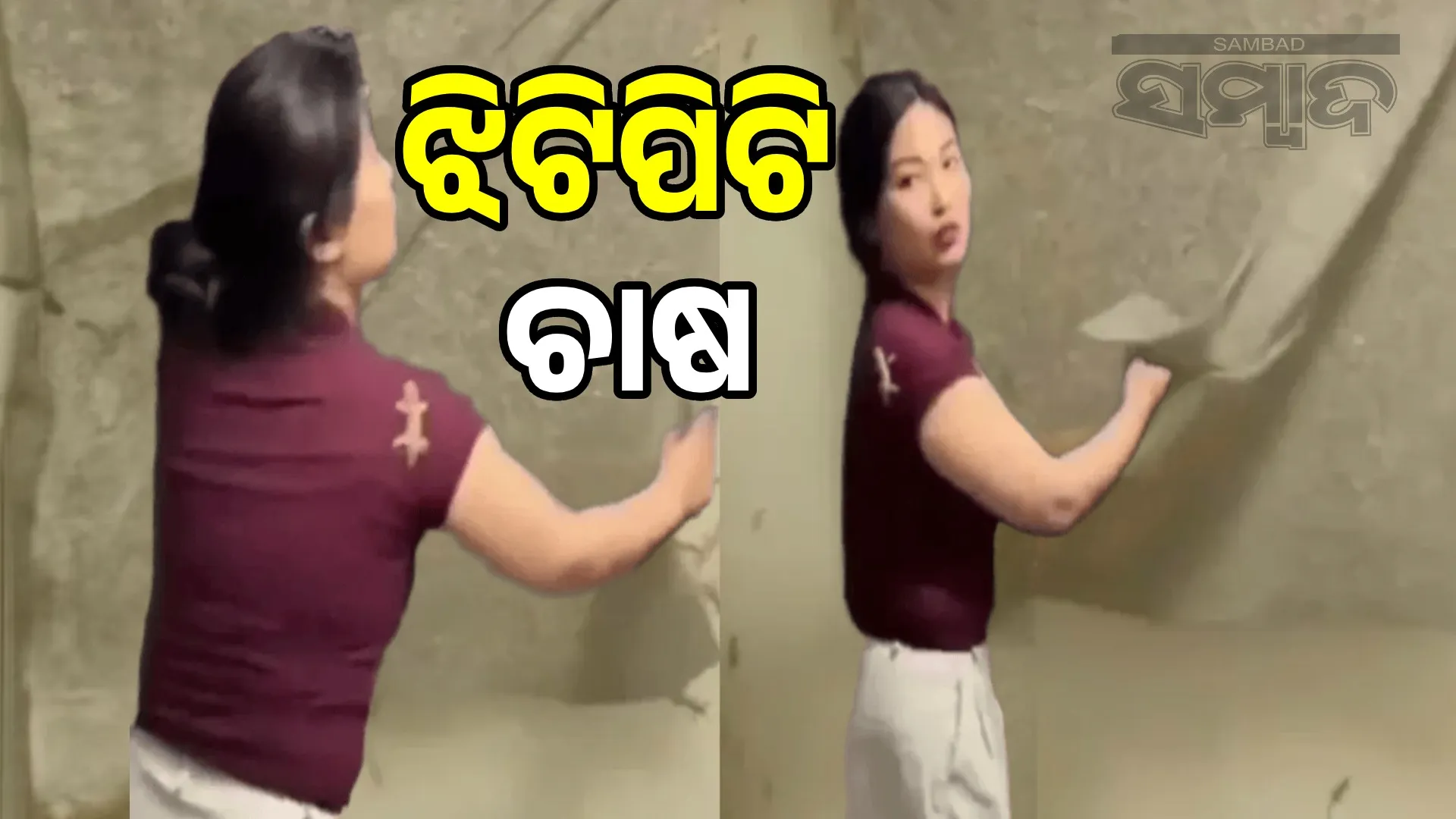 Beautiful young woman doing lizard farming at home: Video goes viral