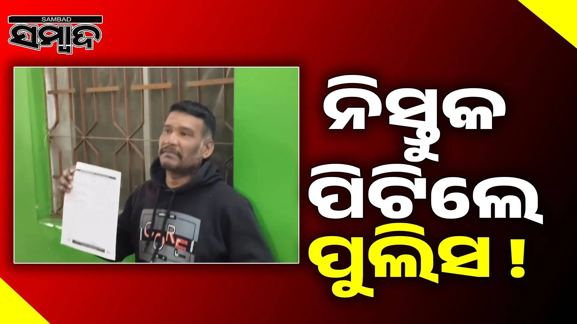 Police beat up driver