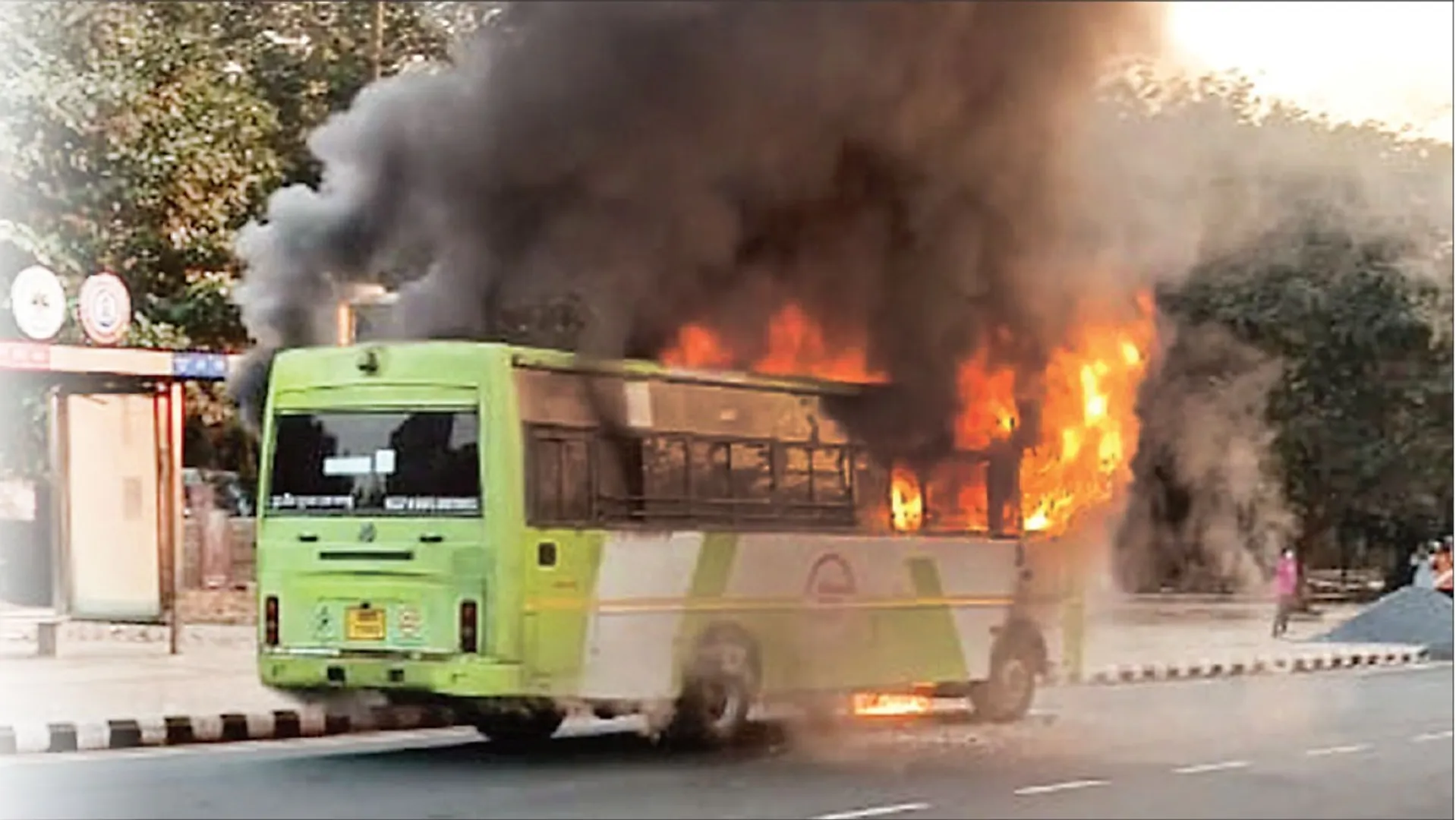 bus fire