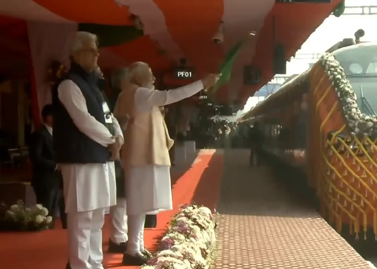 modi inagurate train