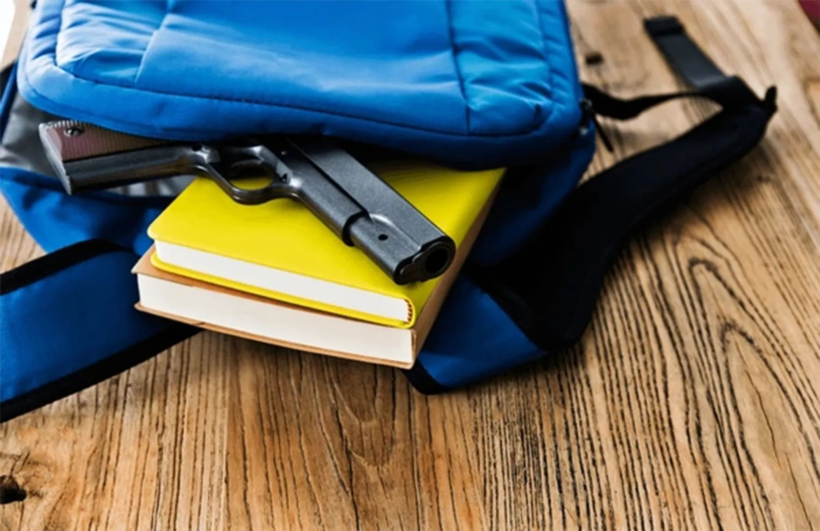 gun in school bag