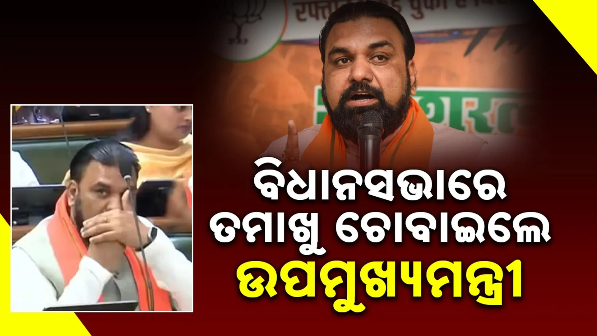 Deputy Chief Minister chewed tobacco