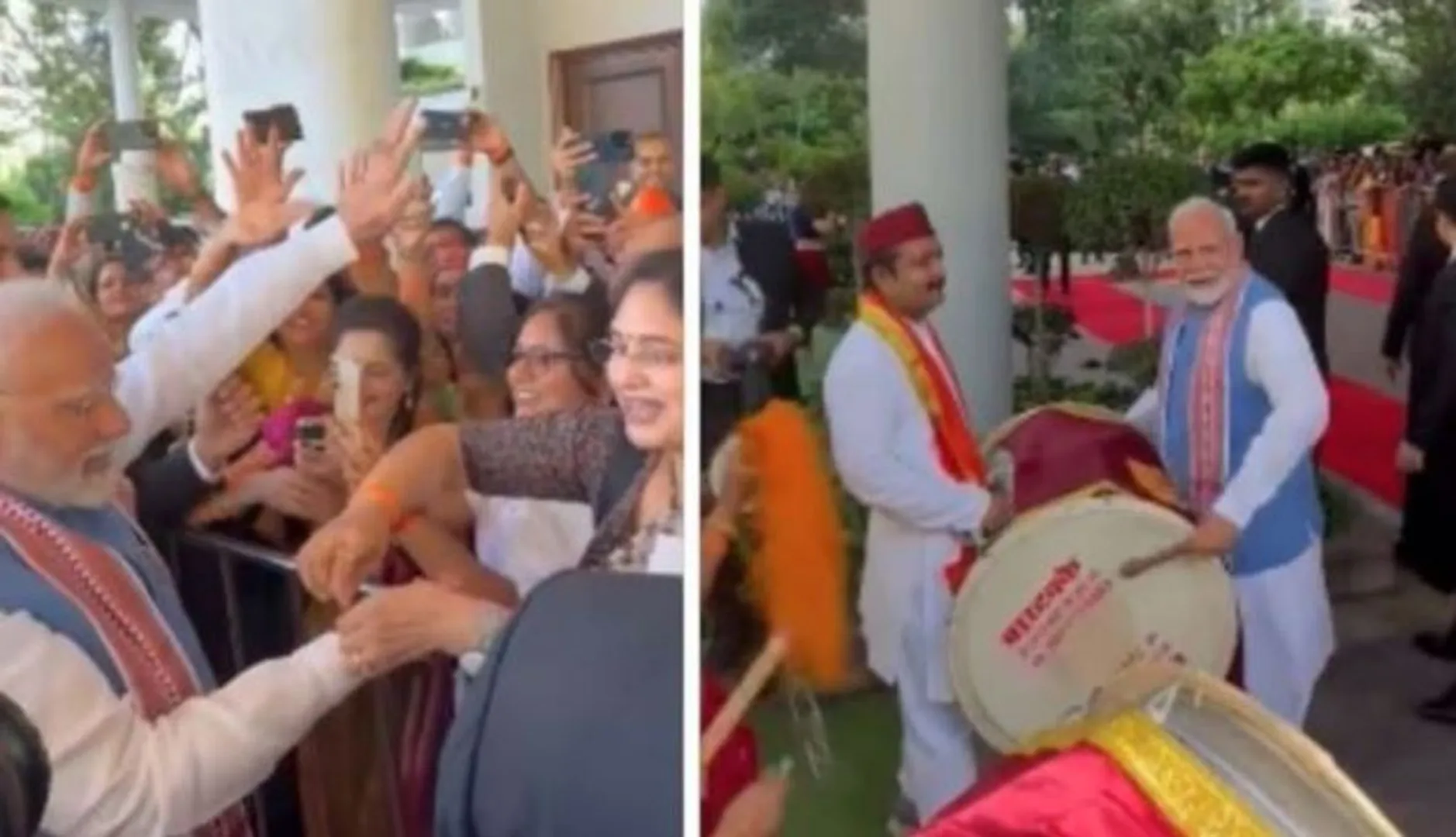 Modi tied the rakhi 