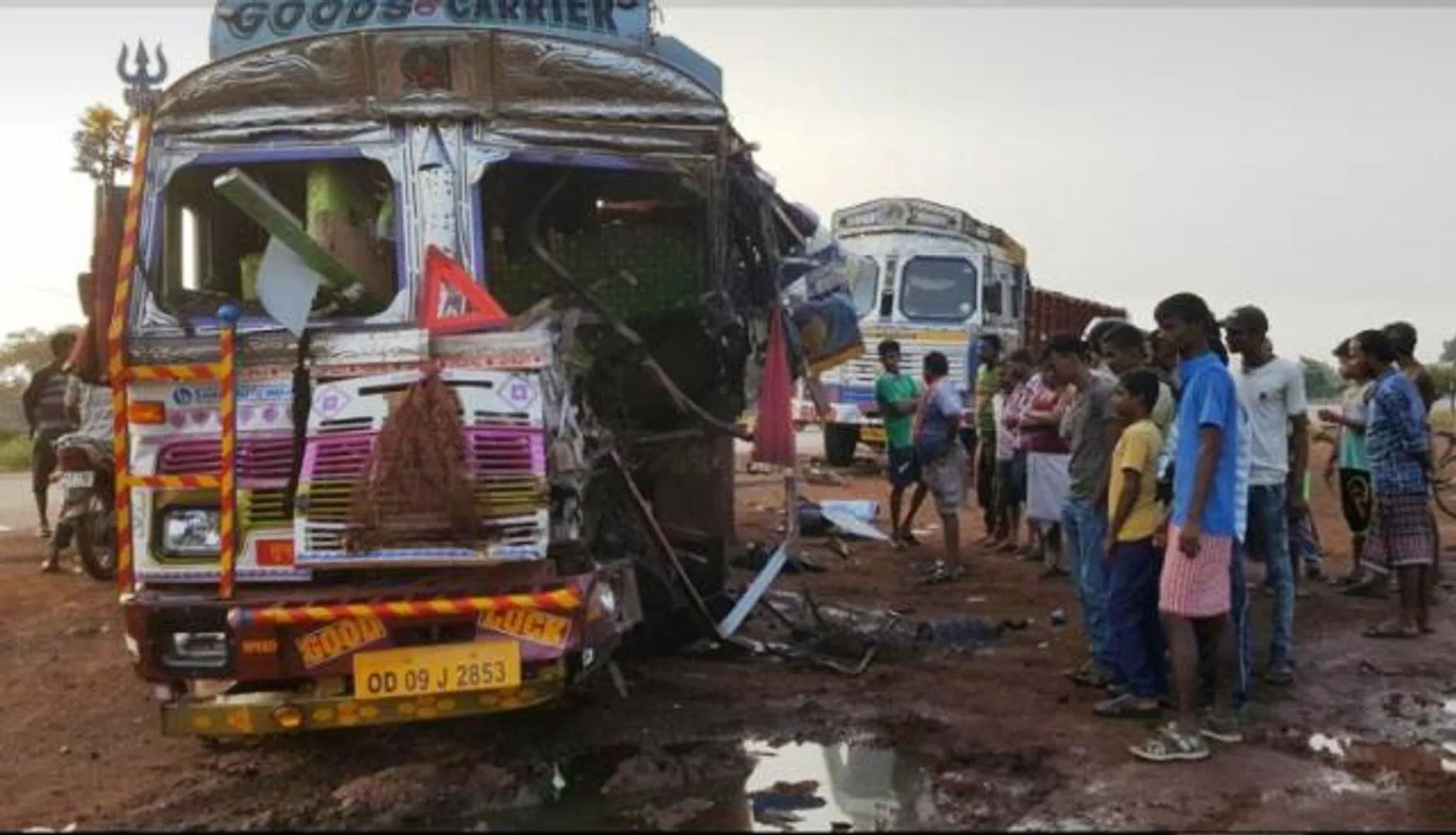 ଯାଜପୁର: ଦୁଇ ଟ୍ରକ ମଧ୍ୟରେ ଧକ୍କା, ଜଣେ ଡ୍ରାଇଭର ମୃତ