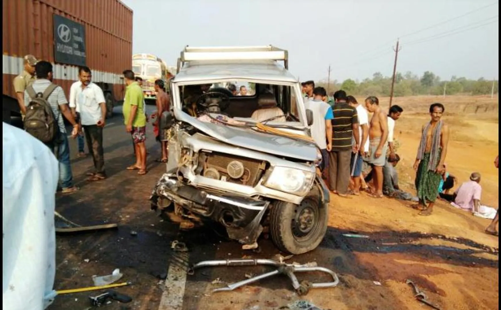 ଖୋର୍ଦ୍ଧା: ଡମ୍ପରକୁ ପଛରୁ ପିଟିଲା ବୋଲେରୋ, ୮ ଗୁରୁତର