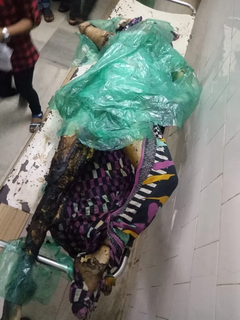 ମହିଳାଙ୍କ ଅର୍ଦ୍ଧଦଗ୍ଧ ମୃତଦେହ ଜବତ, ହତ୍ୟା ସନ୍ଦେହ