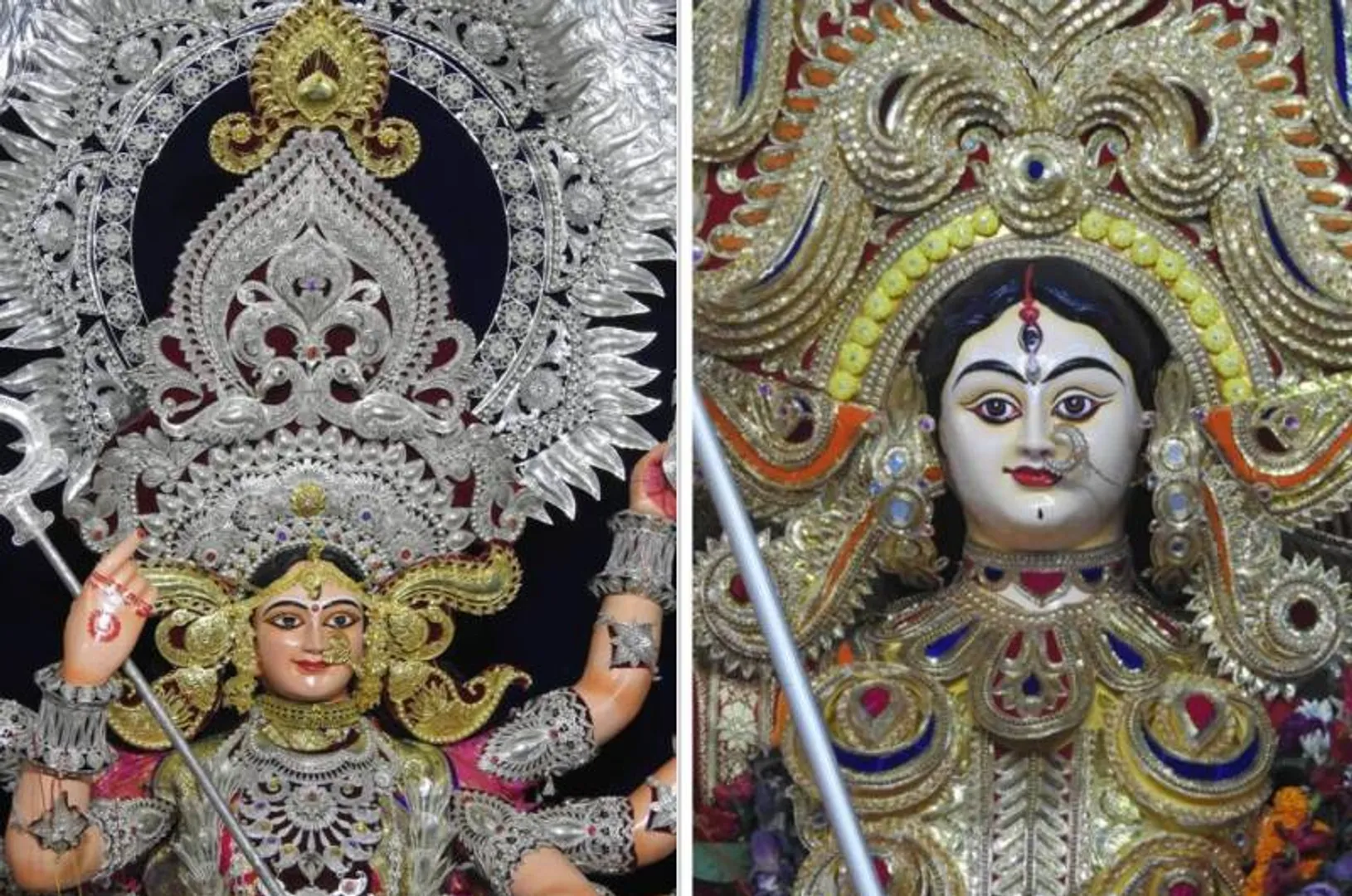 ପୂଜା ମଣ୍ଡପରେ ଶୋଭା ପାଉଛନ୍ତି ମା’ ଦୁର୍ଗତି ନାଶିନୀ।