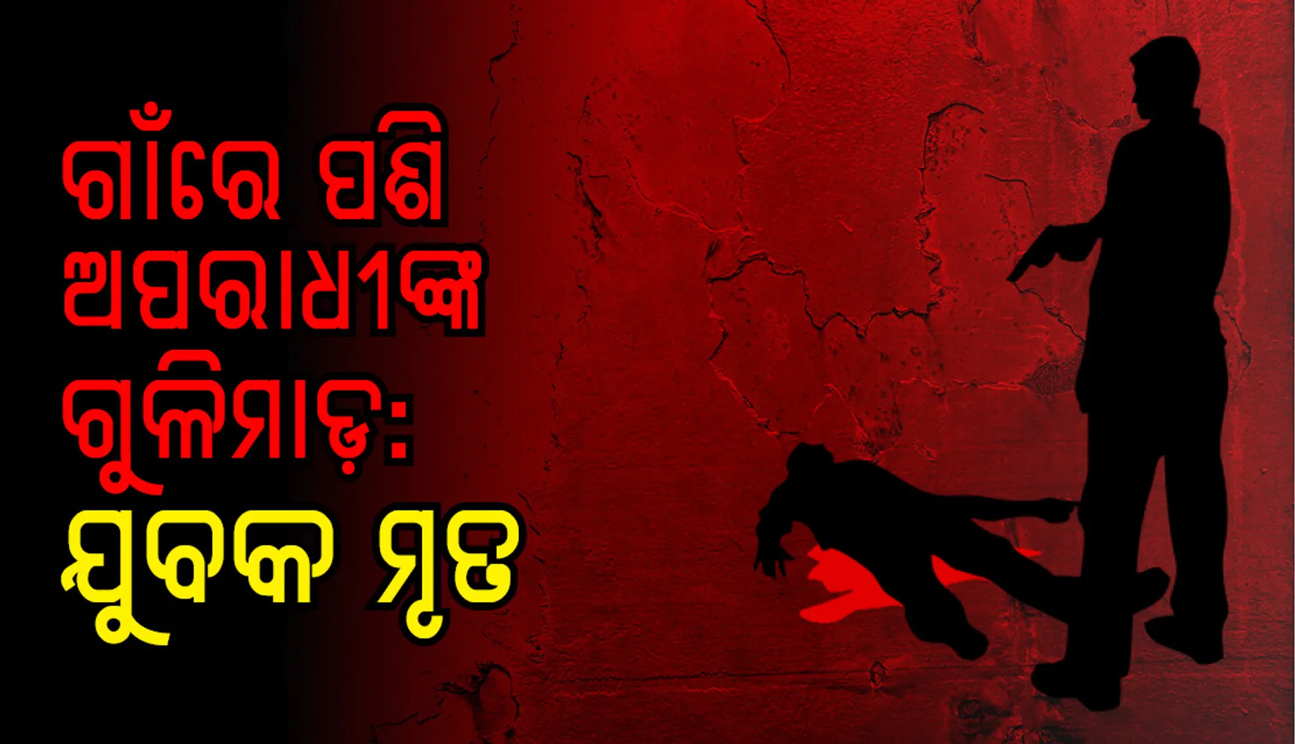 ରାଜନଗର: ଗାଁରେ ପଶି ଅପରାଧୀଙ୍କ ଗୁଳି ଚାଳନା, ଯୁବକ ମୃତ