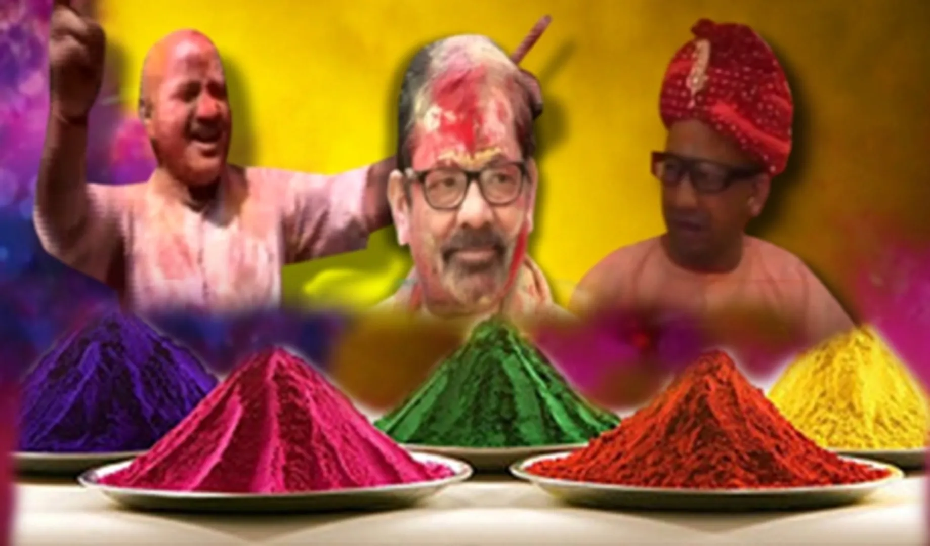 ହୋଲିରେ ମସଗୁଲ ରାଜନେତା : କର୍ମୀ, ସମର୍ଥକ ଓ ସାଧାରଣ ଲୋକଙ୍କ ସହ ଖେଳିଲେ ହୋଲି