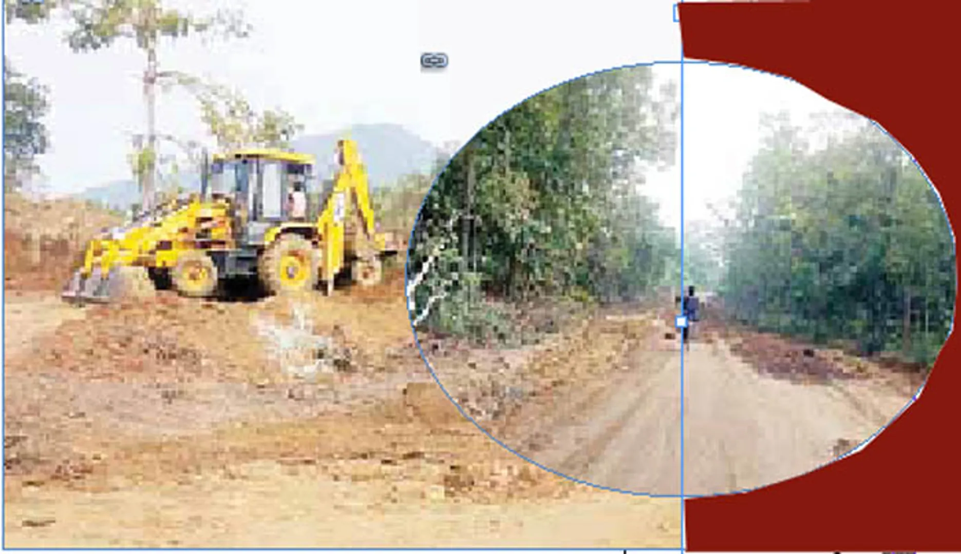 ଏମ୍‌ନରେଗାରେ ବଡ଼ ଦୁର୍ନୀତି:ଜଙ୍ଗଲ ଜମି ଖୋଳି ରାସ୍ତା ନିର୍ମାଣ