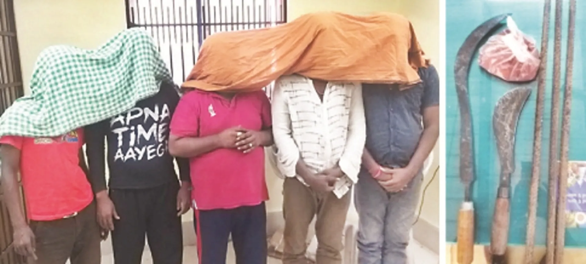 ଡକାୟତି ଉଦ୍ୟମ ପଣ୍ଡ, ୫ ଗିରଫ