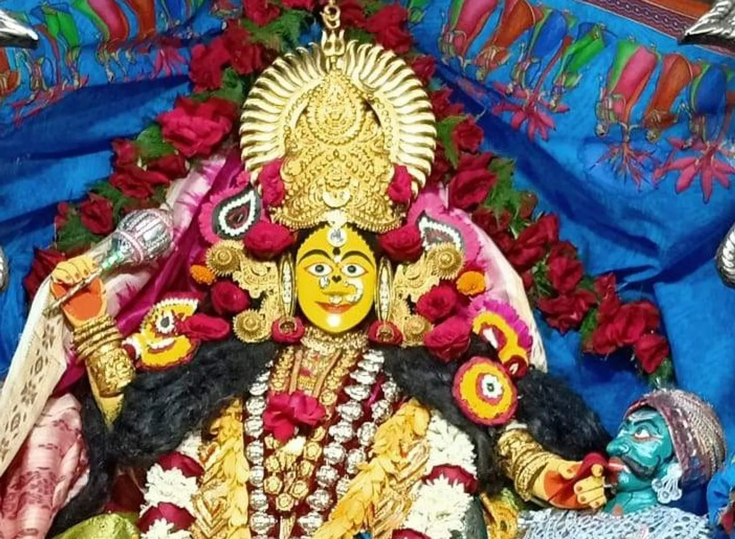 ମା’ କଟକ ଚଣ୍ଡୀଙ୍କ ବଗଳାମୁଖୀ ବେଶ।