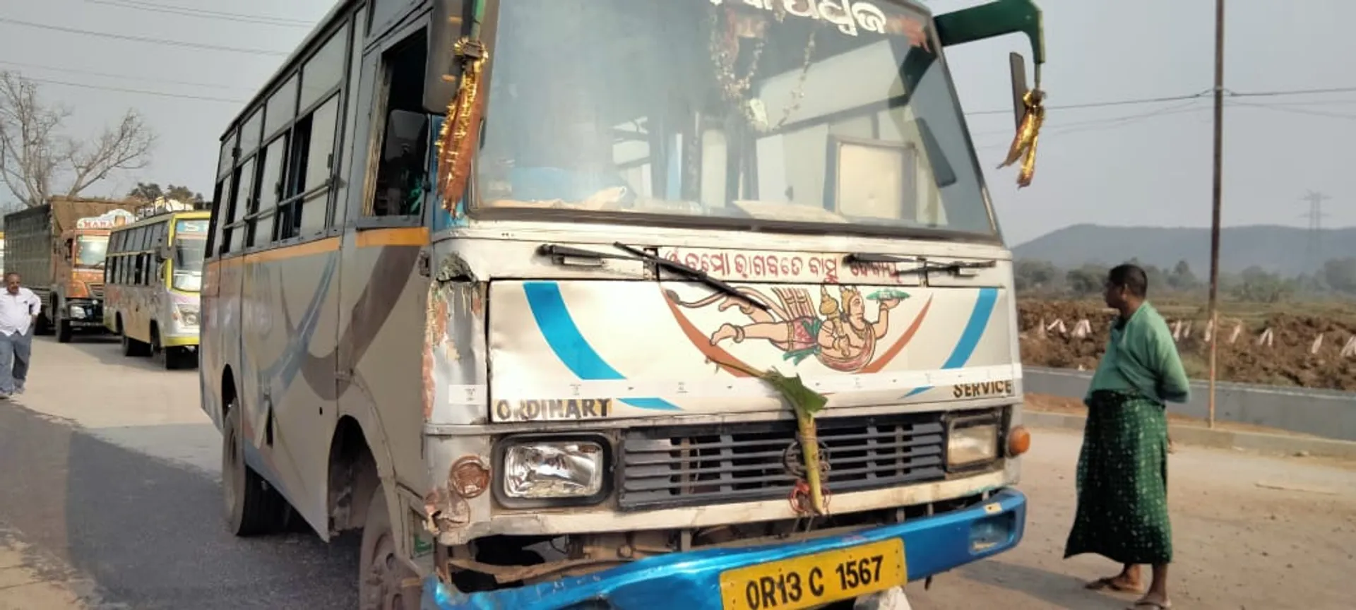 ଯାତ୍ରୀବସ୍‌-ବାଇକ ମୁହାଁମୁହିଁ ଧକ୍କା; ଜଣେ ଯୁବକଙ୍କ ମୃତ୍ୟୁ ଓ ଅନ୍ୟ ଜଣେ ଗୁରୁତର, ଜାତୀୟ ରାଜପଥରେ ଉତ୍ତେଜନା