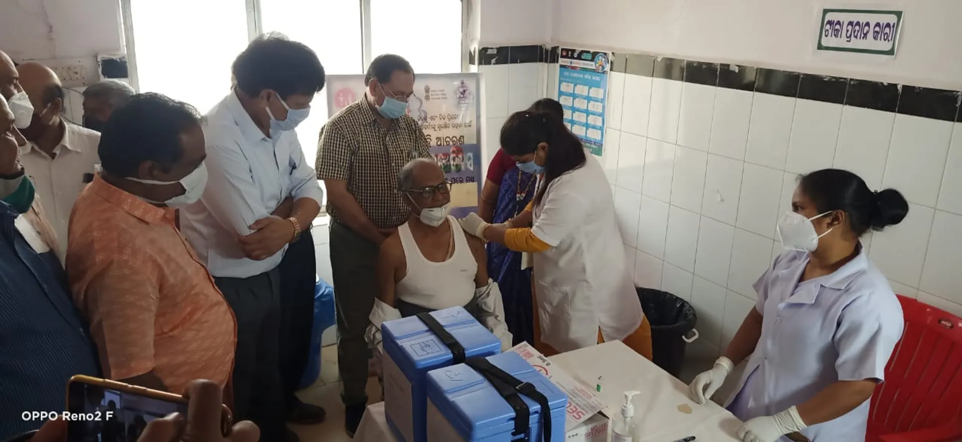 ଖୋର୍ଦ୍ଧା: ପ୍ରଥମ ଦିନରେ କୋଭିଡ୍ ଟିକା ନେଲେ ୧୬୦ ବରିଷ୍ଠ ନାଗରିକ